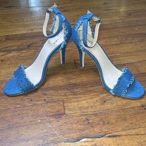 New Denim Heels Size 9